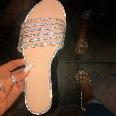 perspex sandals flat