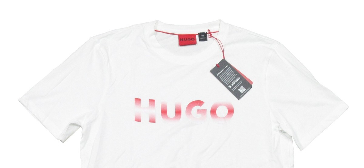 Hugo Boss Red Label Men's White Dorinon Logo Crew-Neck Short