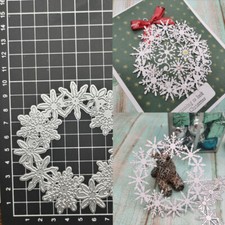 Snowflake Wreath Metal Cutting Dies Mould Decor Scrapbooking Embossing Stencils