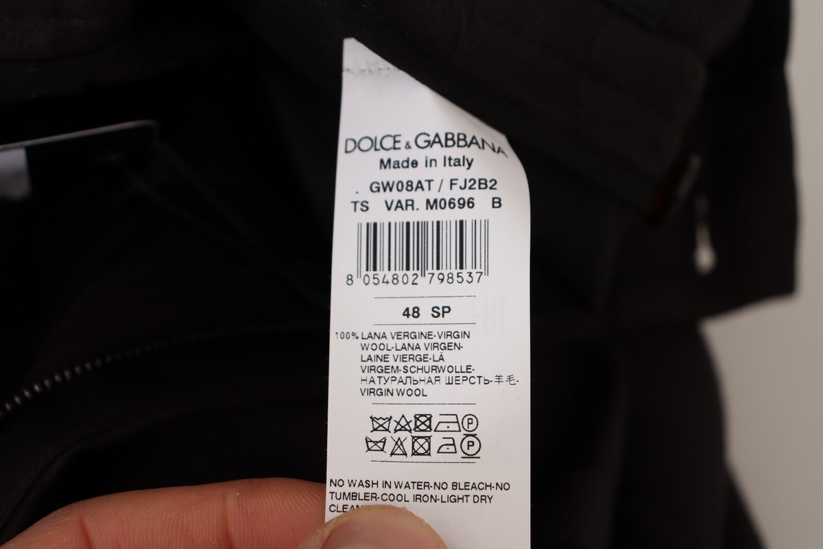Dolce & Gabbana Pantalon or Métallique Polyester