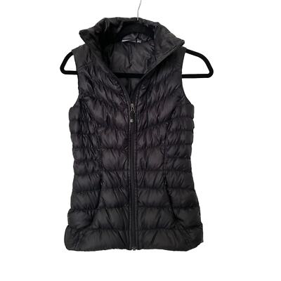 Women's Athleta Black Puffer Goose Down Sleeveless Fall/Winter