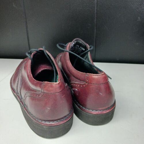 Cabela's Wing Tip Burgundy Leather Shoes Flexi Super Lite Size 7 D - Picture 3 of 6