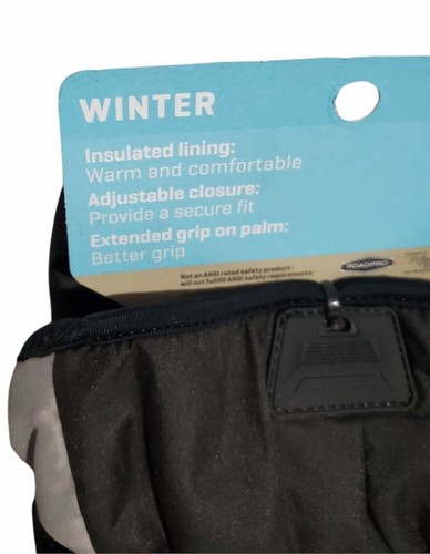 Guantes Black Canyon Outfitters Invierno Hiver Clima Frío Talla Grande Gris Negro - Imagen 4 de 5