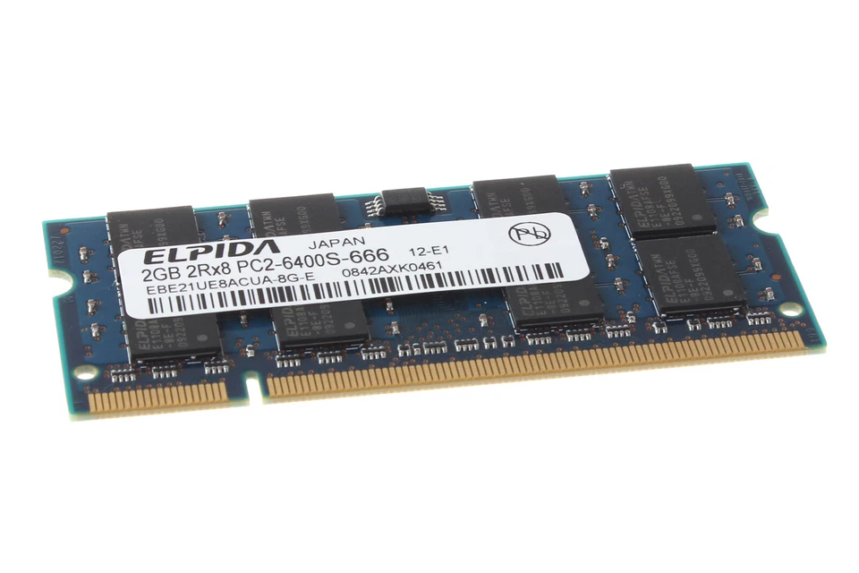 Elpida 2GB PC2-6400 DDR2-800MH​z SODIMM Memory For Dell INSPIRON 6000 6400 9300 - Image 3 of 4
