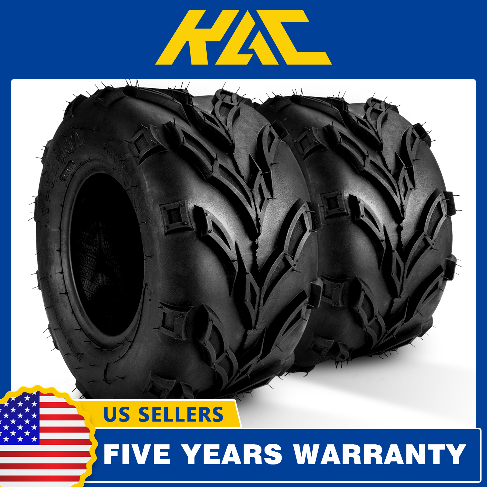 2 Pneumatici SunF A011 16x8-7 | ATV UTV Offroad 6PR - Battistrada Nodoso Per KART E Quad