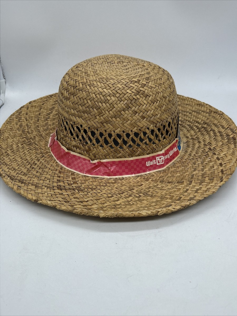 Vintage Mickey Mouse Walt Disney World Straw Hat Epcot  display picture 2