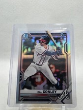 2021 Bowman Draft Chrome Baseball Cal Conley Chrome Refractor 1st Bowman