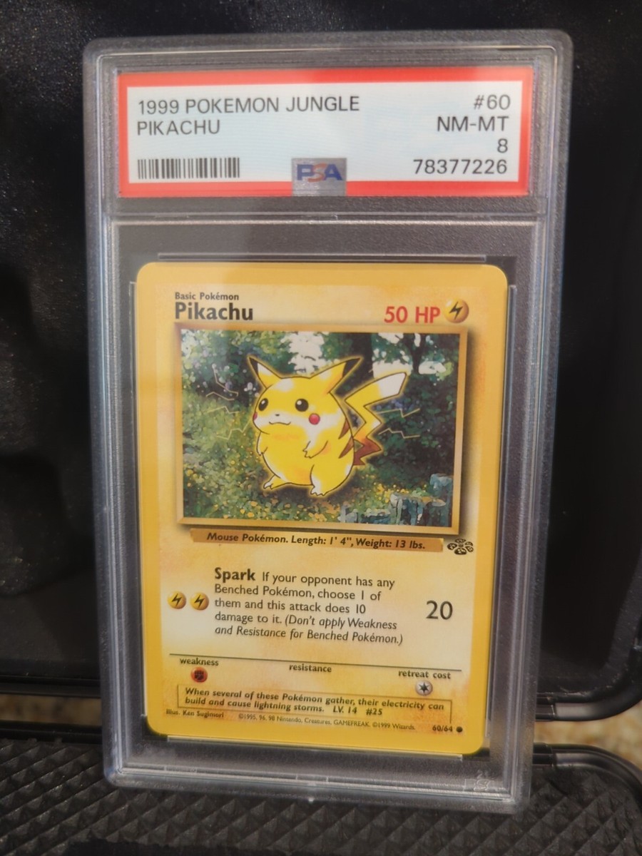 Pikachu #60 1999 Pokemon Jungle PSA 8 | eBay