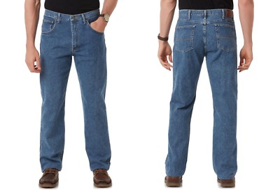 Wrangler Men's Relaxed Fit Crescent Moon Blue Premium Denim Jeans