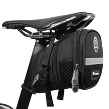WEST BIKING Bicycle Saddle Seat Bag Waterproof Reflective Bike Cycling Bag Black