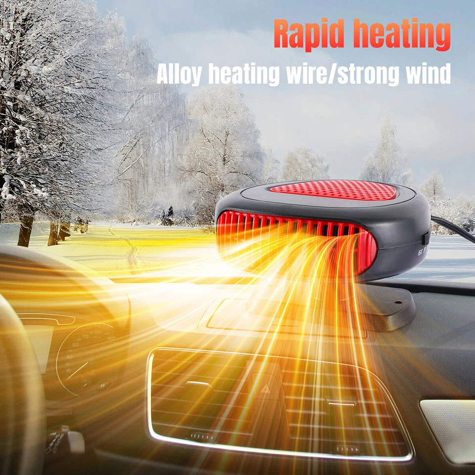 12V 150W 360° Electric Car Heater Portable Defogger Defroster for Car Truck RV - Image 4 of 4