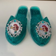 Disney Little Mermaid Ariel Girls Dress-Up Play Shoes 7" Princess Slippers