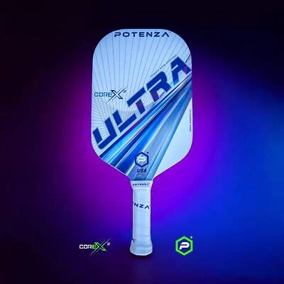 POTENZA “ULTRA+” Pro Pickleball Paddle (100% Graphite, 16mm COREx2)