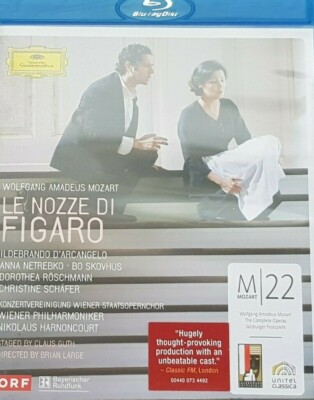 Anna Netrebko - Le Nozze Di Figaro (Blu-ray Disc, 2008) ACCEPTABLE