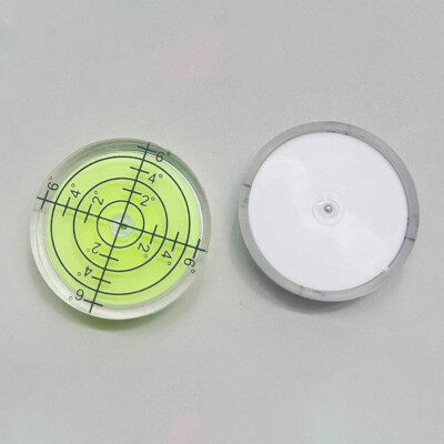 Bullseye Level WOYISEPG Circular Bubble Spirit Levels 66x10mm Degree Marked Surface Round Spirit Level Measuring Instruments Layout Tools (66mm, Non-Sticky Compass Geometry Tool