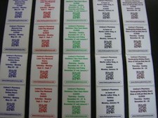 Custom Printed Labels, 1,000 Business Stickers 2.5" x 4" Rectangle, 1-Color Roll