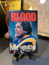 Blood - Jack Youngblood SIGNED EXTREMELY RARE HC/DJ 1988 1st Edition VG++