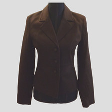 Isaac Mizrahi, Brown Fully Lined Cotton Jacket, Size 4 Us