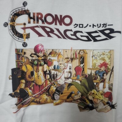 Chrono Trigger T-Shirt White M Dragon Ball, Game Collector Item New
