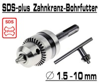 Sds-Plus Zahnkranzbohrfutter Bohrer Gr Bis Ø 10Mm Bohrmaschinenfutter Bohrfutter