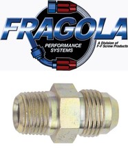 Fragola 581604 4 AN to 1/8 NPT Male Straight Adapter - Steel IMCA USRA NHRA
