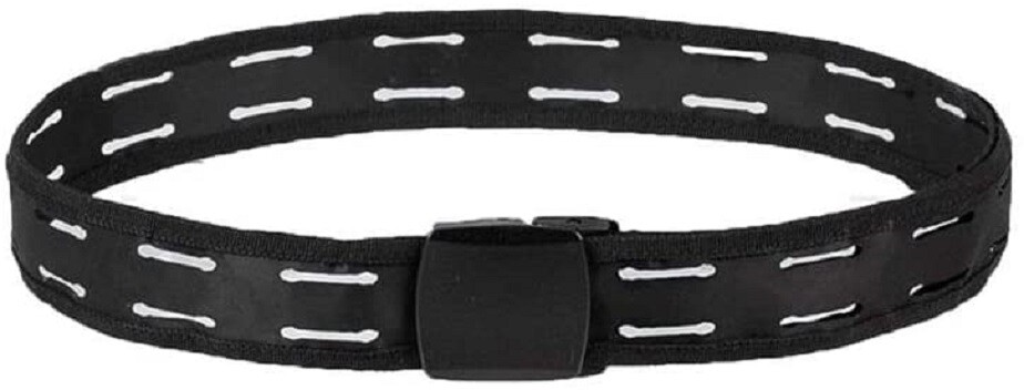 Mil-Tec Laser Cut Quick Release Trouser Belt Black Military Airsoft Army PLCE