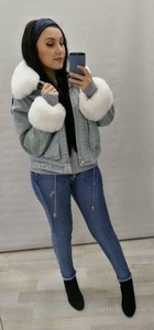 Acquisto \u003egiubbotto jeans donna con pelliccia Grande vendita - OFF 76%