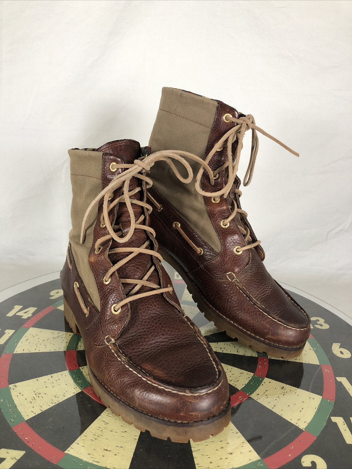 Hiking Boots Shoe Leather Canvas Women 