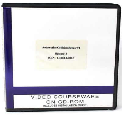 Automotive Collision Repair Video Series #4 CD-ROM Release 3 Delmar Learning