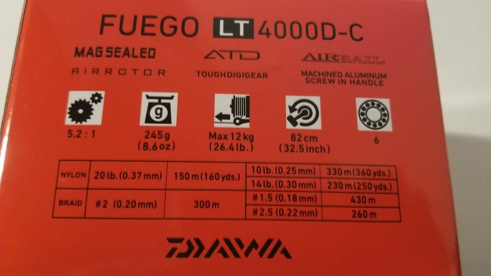 DAIWA, Fuego LT Spinning Reel-4000D-C