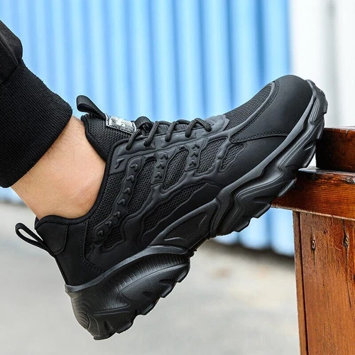 DE Herren Leicht Schuhe Sicherheitsschuhe Sneaker Stahlkappe Arbeitsschuhe Sport - Bild 6 von 26