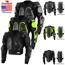 Motorcycle Body Armour Safety Jacket Spine Chest Racing Motorbike Protector Vest