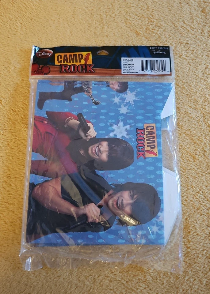 Cajas de golosinas de fiesta Camp Rock Disney y cubierta de mesa sello expreso nuevo de stock sellado Foto 2 de 4