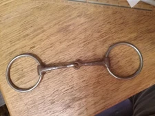 Don Hansen loose ring snaffle bit 5 in mouth sweet iron 