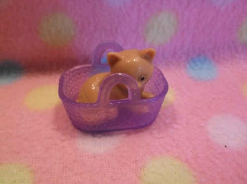 Barbie Doll Doll House Pet Kitten Cat, Toy & Basket Accessory Set New! Mattel - Picture 2 of 2