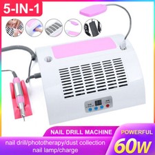5-in-1 Nail Drill Machine with Dust Collector LED Lamp Electric Nail Machine Set