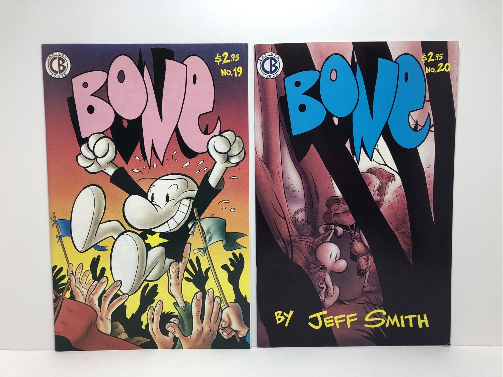 Bone #19 & #20 Comic Book (1995 Cartoon Books) Very Fine