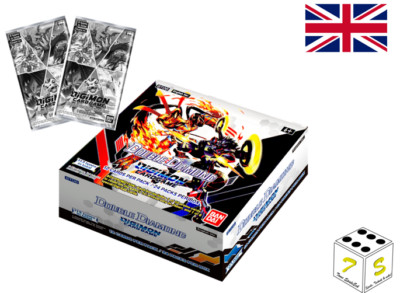 Digimon Card Game Display I Double Diamond BT06 Bandai + 2x DASH PACK EN I OVP
