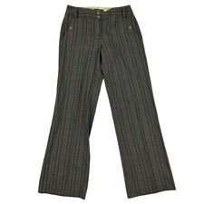 Liz Claiborne Sloane Multicolor Plaid Straight Leg Dress Pants Size 4 Stretch