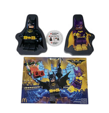 McDonald's Happy Meal The Lego Movie Batman Batgirl Tin 4 w/ 12 Piece Puzzle