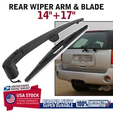 14"+17" Rear Windshield Back Wiper Arm & Blade Set OEM Replacement All Season US