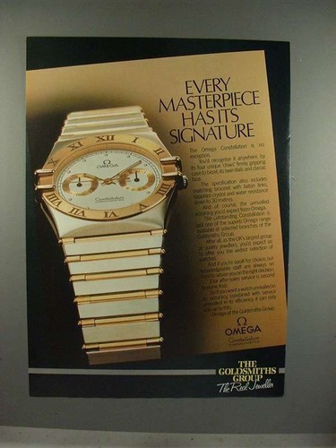 1986 Omega Constellation Watch Ad 