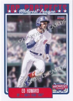 2022 Midwest League Top Prospects ED Howard RC Rookie Cubs | eBay