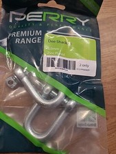 Perry 8mm Dee Shackle BZP-Electro Galvanised 312-pp0008zp (PK-2)