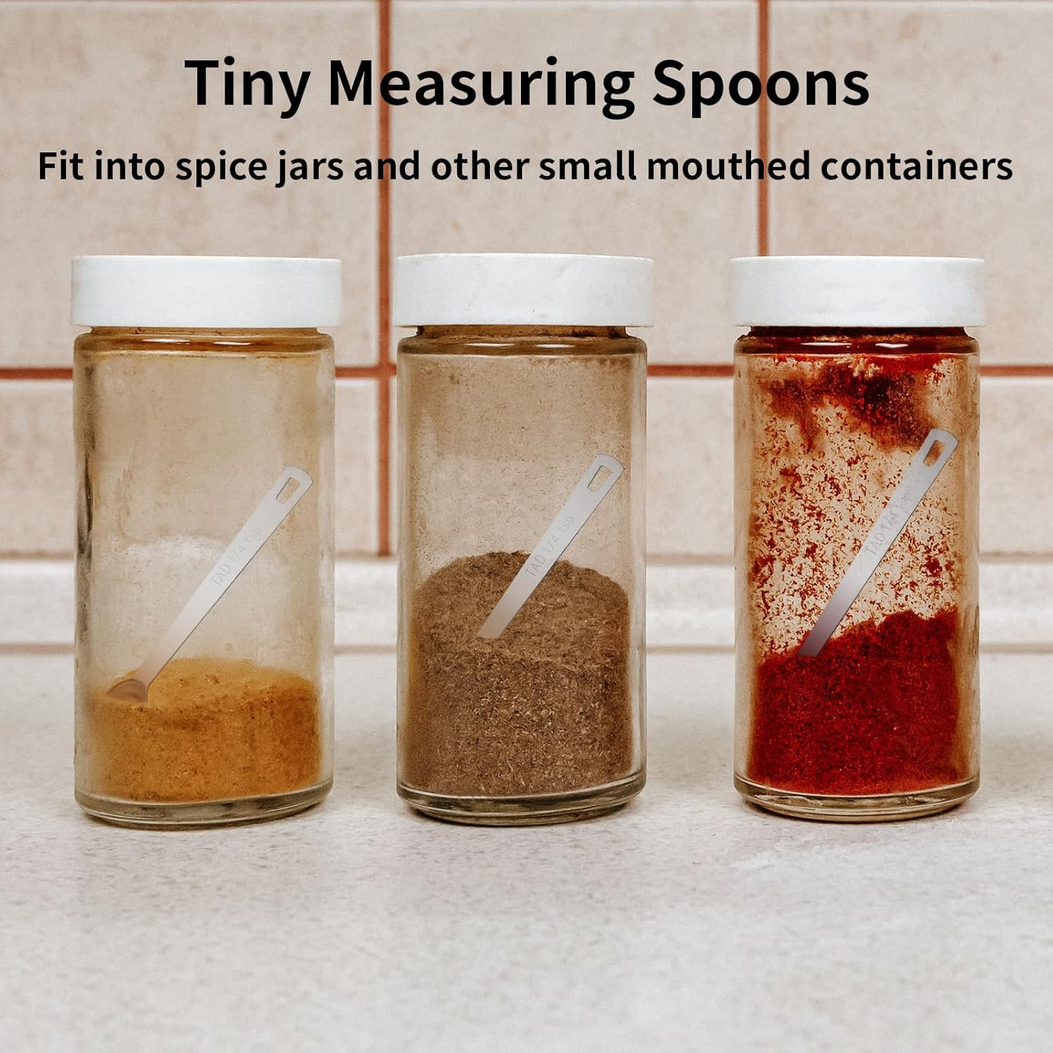 5PCS Small Measuring Spoons Set -  Stainless Steel Tiny Measuring Spoons for Coo