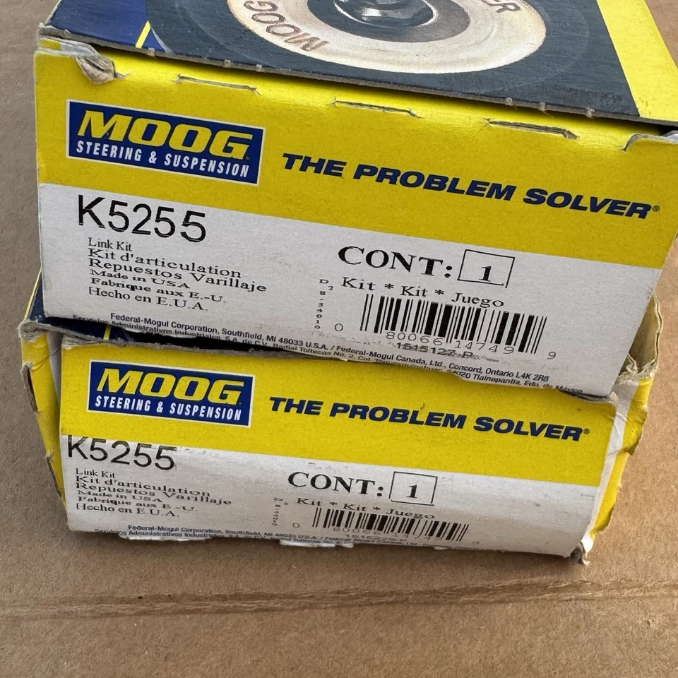 Moog K5255 别克 LeSabre 凯迪拉克 DeVille 一对前摇杆链接 — 第 2/2 张图片