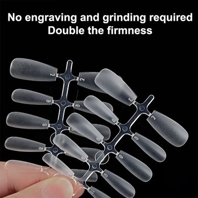 100pcs Press On Nail Tips Full Cover Ultra-Thin False Nails Patches Gel Nails