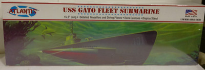 ATLANTIS #L743 1/240 SCALE USS GATO FLEET SUBMARINE NEW IN FACTORY SEALED BOX