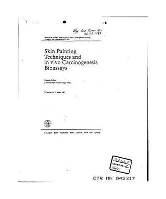 Progress in Experimental Tumor Research / Skin Painting Techniques and in vivo C