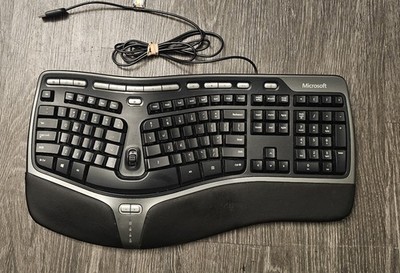 Microsoft Natural Ergonomic Keyboard 4000 v1.0 KU-0462 Model 1048 USB Works  